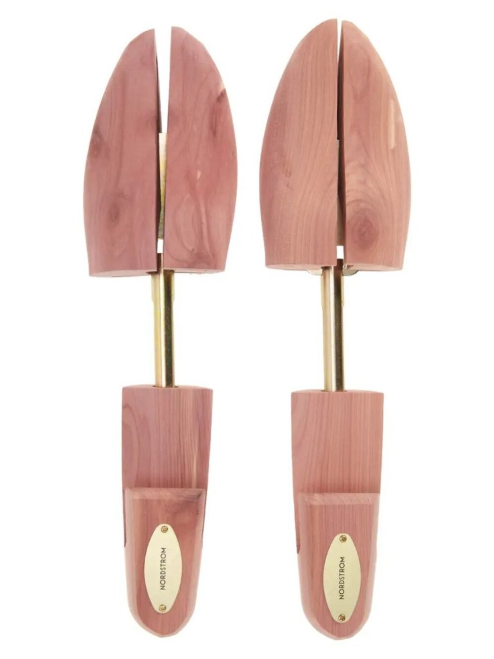Nordstrom Men's Shop Cedar Wood Split-Toe Shoe Trees USA Made 2 Pairs / 4 Units